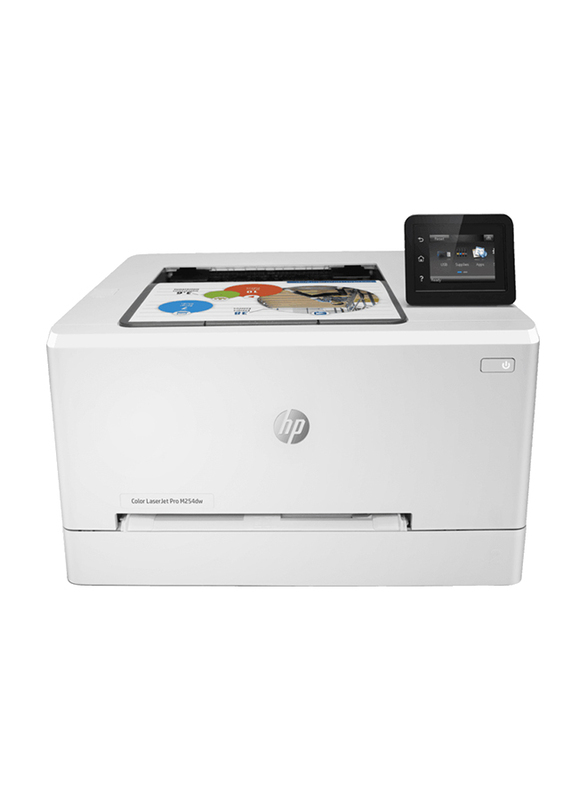 HP Color LaserJet Pro M254DW T6B60A Wireless Laser Printer, White