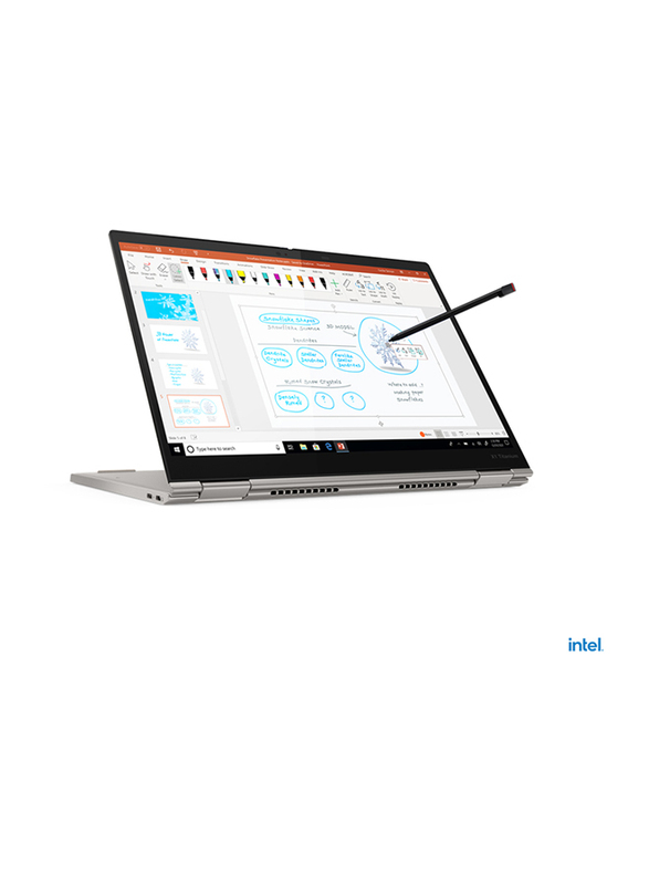 Lenovo X1 Titanium Yoga Laptop, 13.5" QHD Touch Display, Intel Core i5 11th Gen, 512GB SSD, 16GB RAM, Intel Integrated Iris Xe Graphics, EN KB, Windows 10, Silver