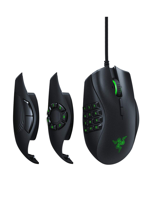 Razer Naga Trinity RZ01-02410100-R3M1 Wired Optical Multicolor Gaming Mouse, Black