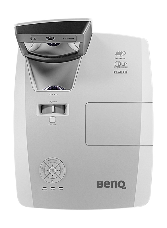 BenQ MW855UST Full HD DLP Education Projector, 3500 Lumens, with Ultra Short Throw, Black/White