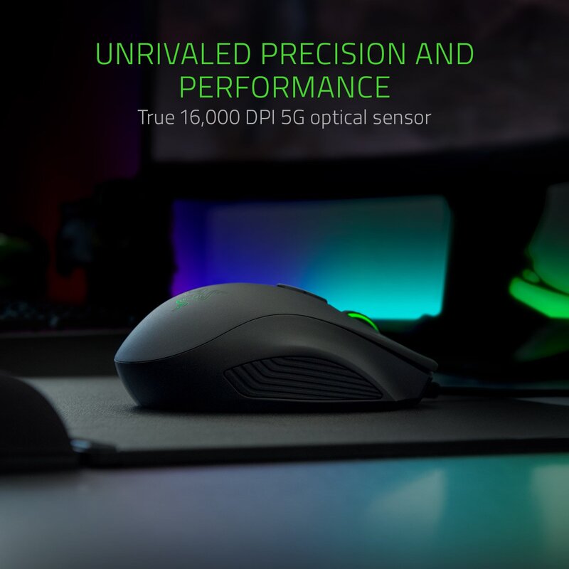 Razer Naga Trinity RZ01-02410100-R3M1 Wired Optical Multicolor Gaming Mouse, Black