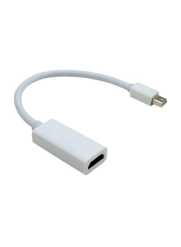 VGA Adapter, Mini DisplayPort Male to VGA for Laptops/Notebooks, White