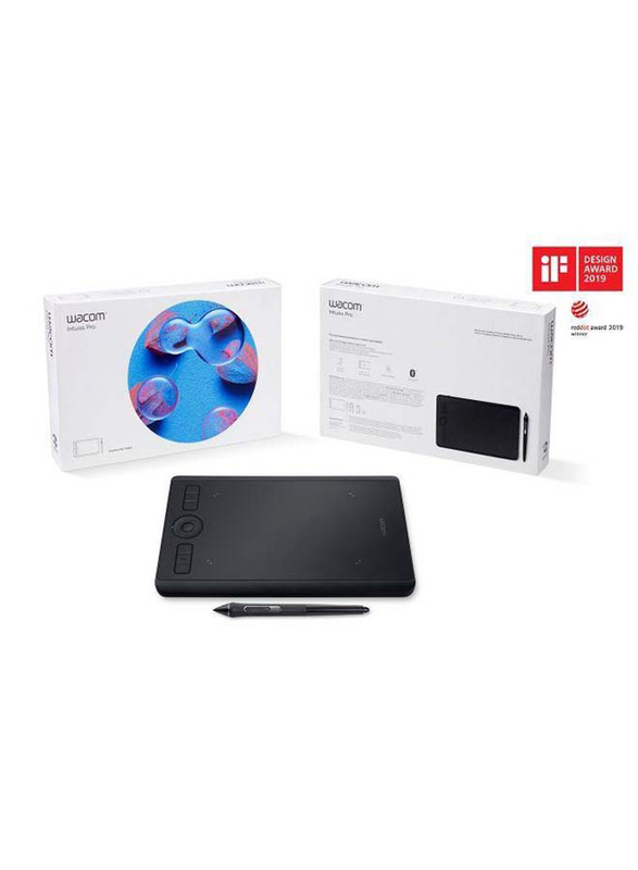 Wacom PTH460K0B Intuos Pro Tablet, Black, Small