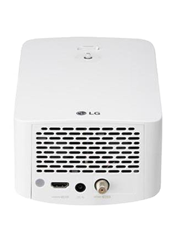 LG PF1500 Full HD DLP Portable Projector, 1400 Lumens, Wireless Screen Share, White