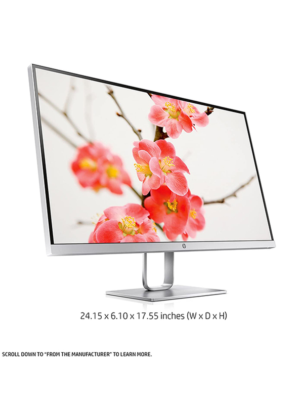 HP 27 Inch QHD LED Monitor, with DP/HDMI Port, 27Q, 3FV90AS#ABV, Silver
