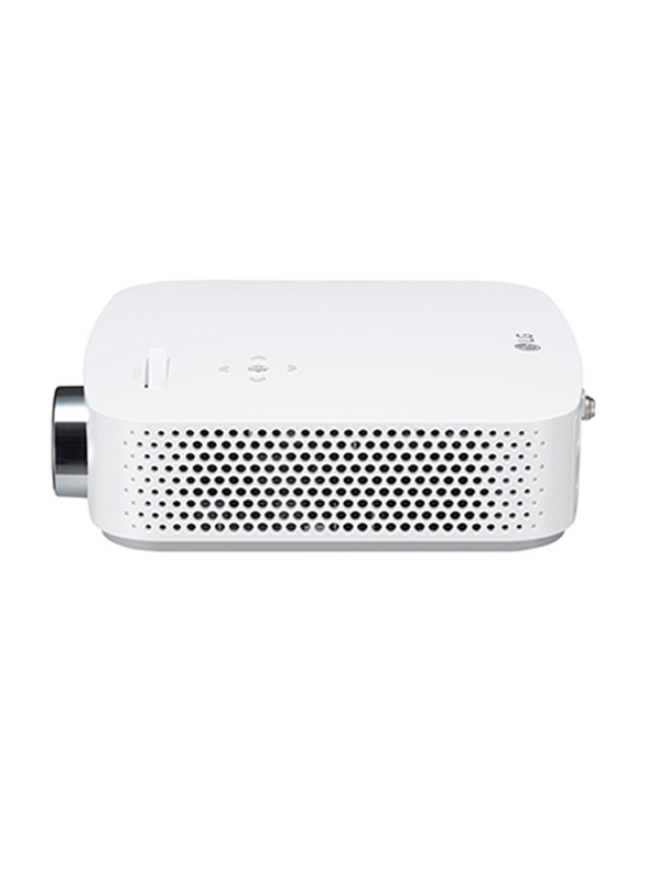 LG PF50KG Full HD DLP CineBeam Portable Home Theater Projector, 600 Lumens, Wireless Screen Share/Bluetooth, White
