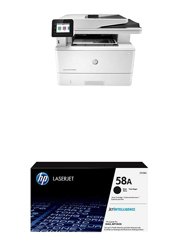 HP LaserJet Pro MFP M428FDW W1A30A All-in-One Printer, White