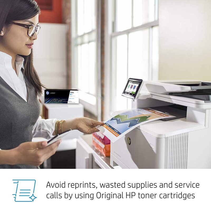 HP Color LaserJet Pro MFP M479FDN W1A79A All-in-One Printer, White