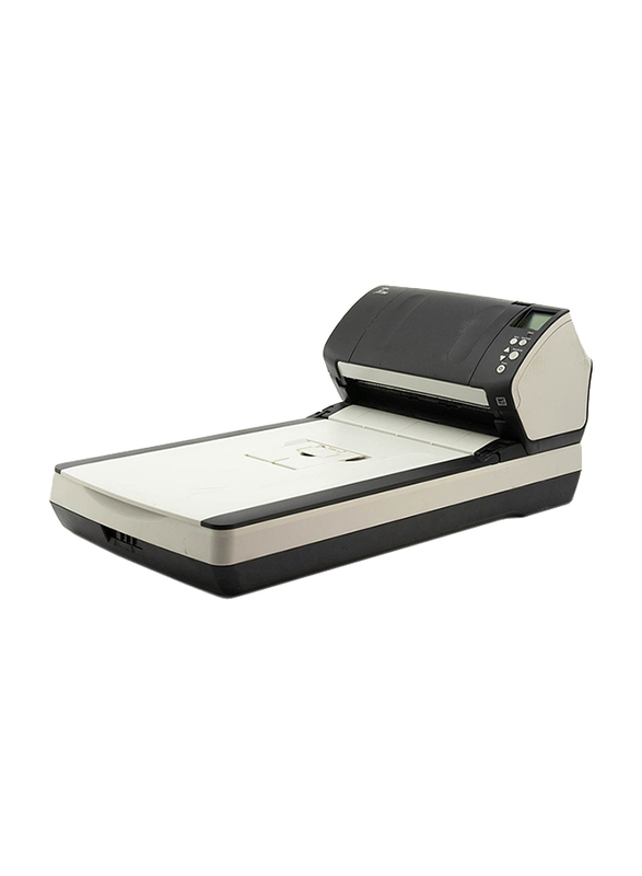 Fujitsu Fi-7260 Color Duplex Document Scanner, 600DPI, White LED Array Display, Black/White