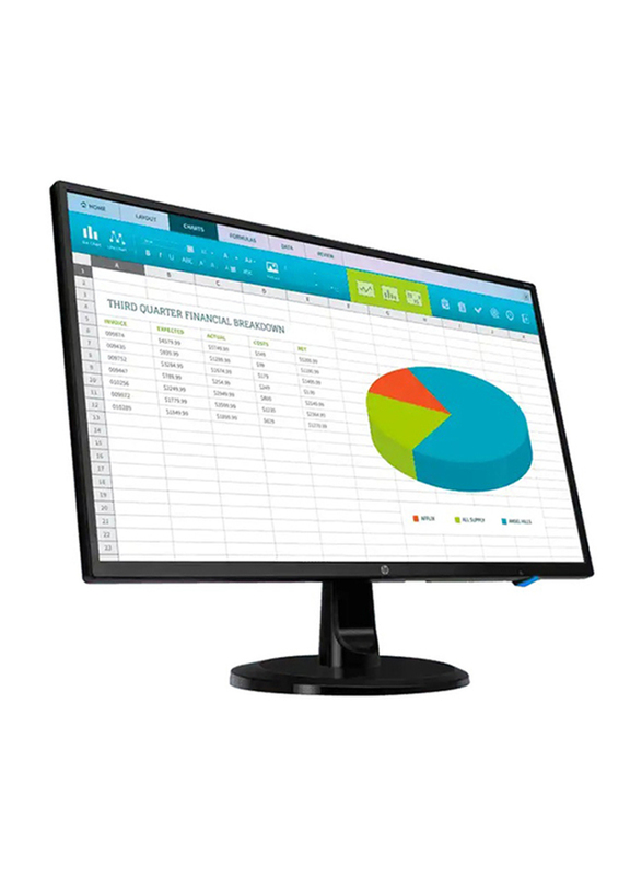 HP 23.8 Inch Full HD IPS LED Monitor, with VGA/DVI/HDMI Port, N246V, Black
