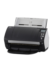 Fujitsu Fi-7160 Color Duplex Document Scanner, 600DPI, White LED Array Display, Black/White