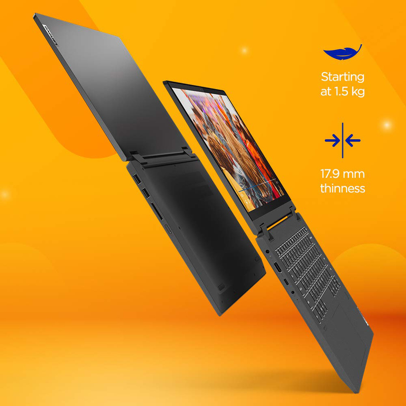 Lenovo Flex 5 Laptop, 14" FHD Touch Display, Intel Core i3 11th Gen, 256GB SSD, 4GB RAM, Intel Integrated Iris Xe Graphics, EN KB, Windows 10, Grey