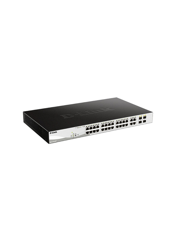 D-Link DGS-1210-28P 24 PORT Gigabit POE Switch, Black