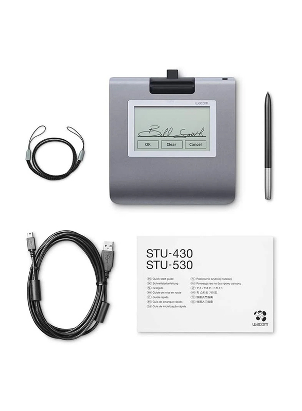 Wacom STU-430-CH2 Signature Set with Sign Pro PDF, Grey