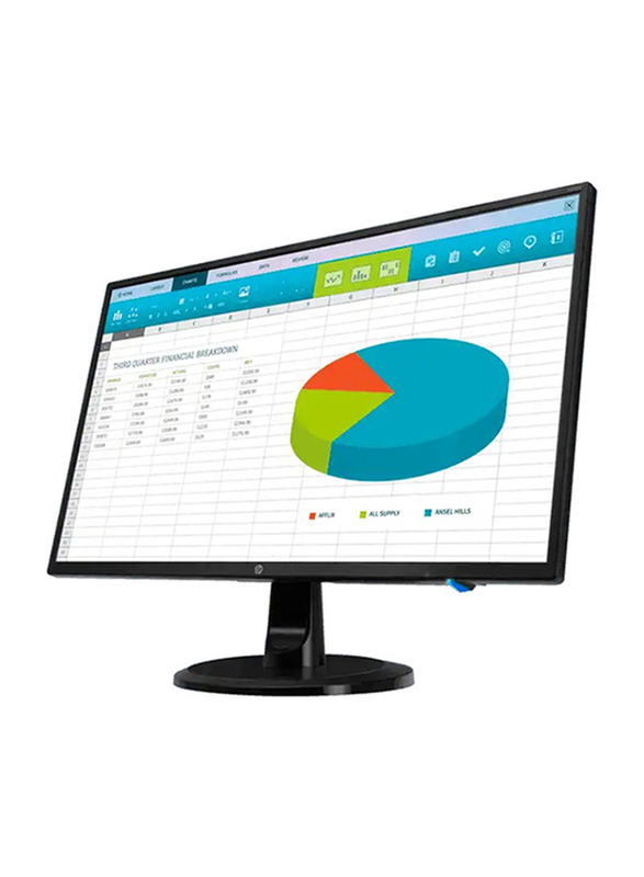 HP 23.8 Inch Full HD IPS LED Monitor, with VGA/DVI/HDMI Port, N246V, Black
