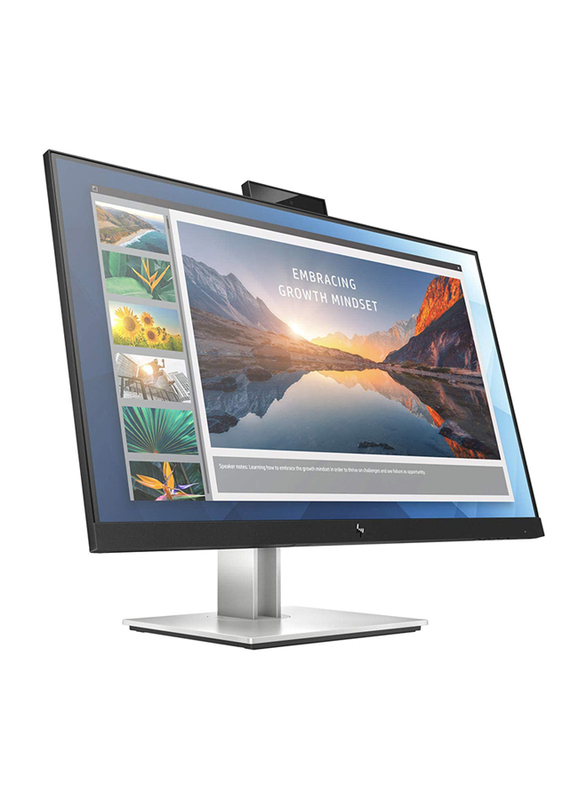 HP 23.8 Inch E24D G4 Full HD IPS LED Docking Monitor, 6PA50AS#ABV, Silver/Black
