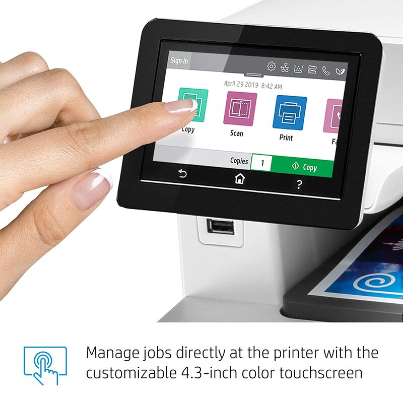 HP Color LaserJet Pro MFP M479FDN W1A79A All-in-One Printer, White