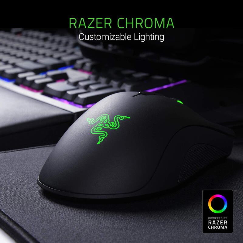 Razer DeathAdder Elite RZ01-02010100-R3A1 Wired Optical Gaming Mouse, Black