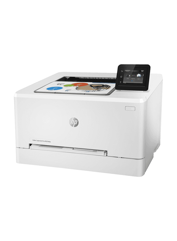 HP Color LaserJet Pro M254DW T6B60A Wireless Laser Printer, White