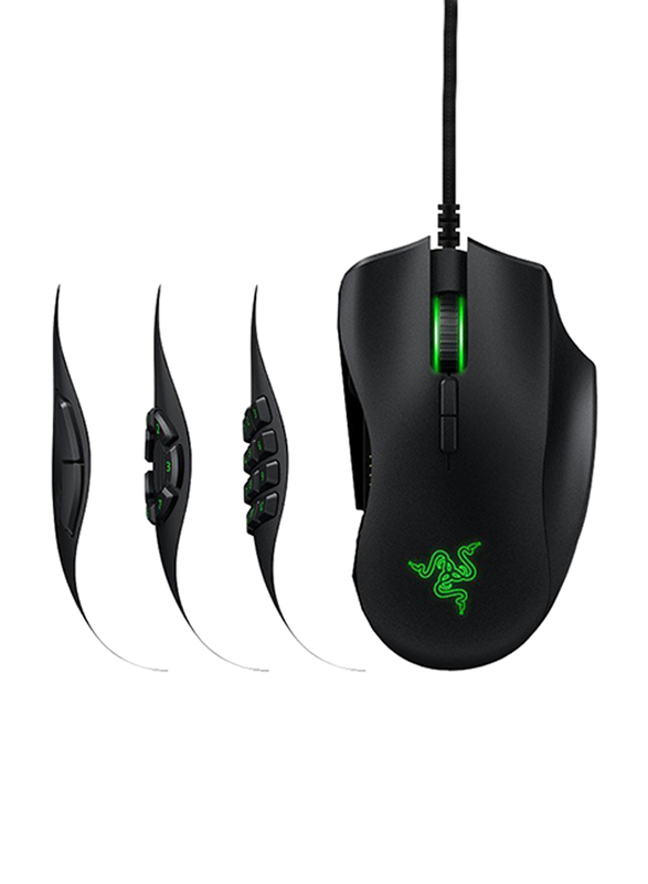 Razer Naga Trinity RZ01-02410100-R3M1 Wired Optical Multicolor Gaming Mouse, Black
