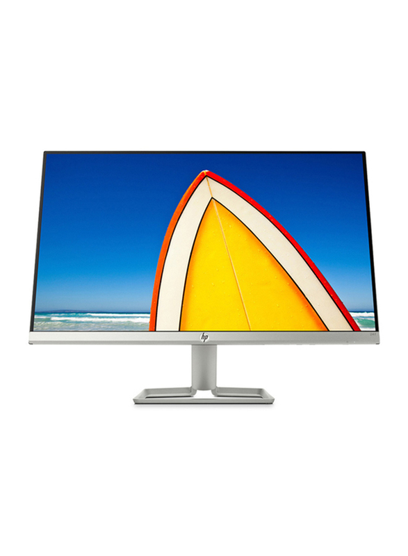 HP 24 Inch Full HD IPS LED Monitor, with VGA/HDMI Port, 24F, 2XN60AS, Silver/Black