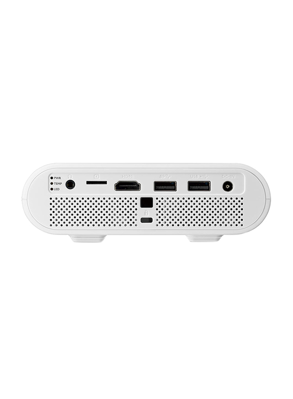 BenQ GS1 Full HD DLP 3D Wireless Portable All in One Projector, 300 Lumens, White