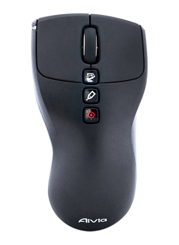 Gigabyte Aivia Neon Touch-Charge Air Presenter Wireless Optical Mouse, Black