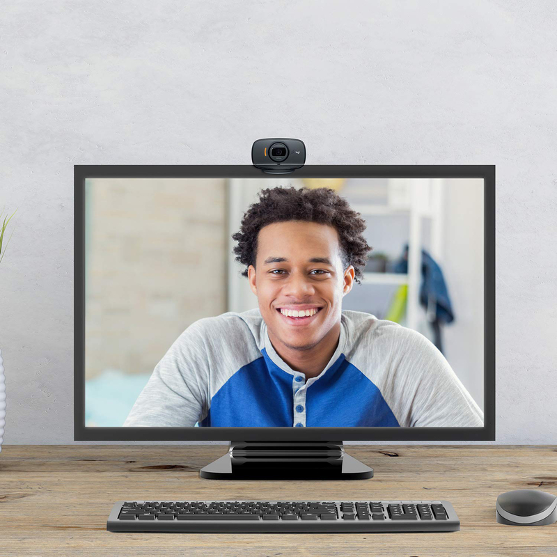 Logitech C525 HD Webcam, Black