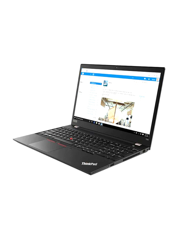 Lenovo Thinkpad T590, 15.6" FHD IPS, Intel Core i7-8565U 8th Gen, 256GB SSD PCIe, 8GB RAM, Intel HD Graphics 620, Arabic/Numeric Keypad with Fingerprint Reader, Win10Pro 64-Bit, Black
