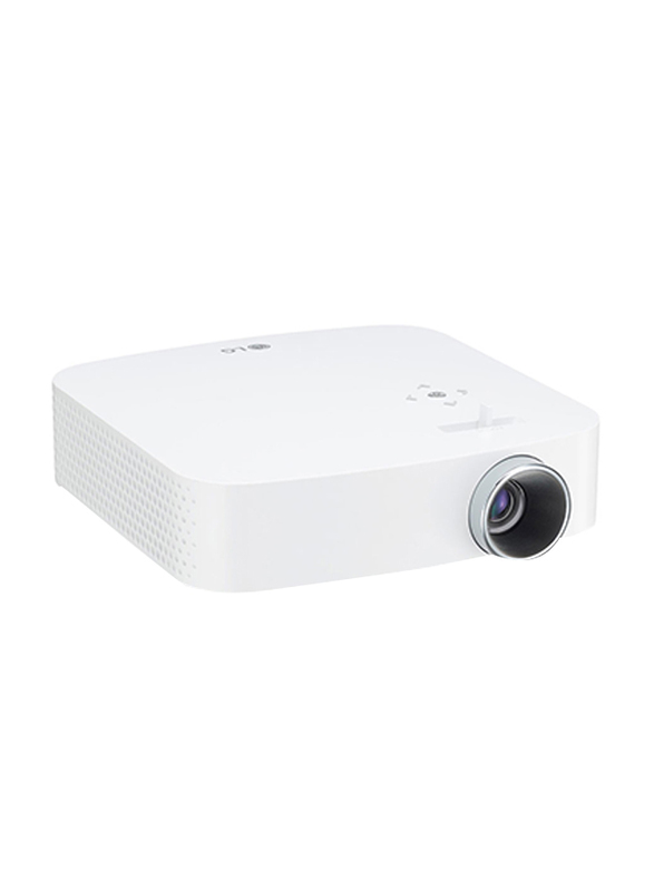 LG PF50KG Full HD DLP CineBeam Portable Home Theater Projector, 600 Lumens, Wireless Screen Share/Bluetooth, White