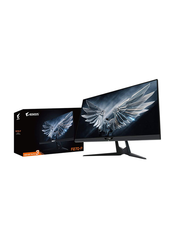 Gigabyte Aorus 27 Inch QHD IPS LED 165Hz Gaming Monitor, FI27Q-P, Black
