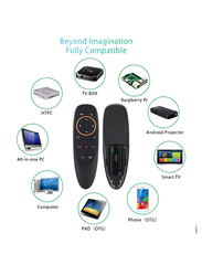 Tobo G10 Air Mouse, Remote Control 2.4 GHz Wireless Gyroscope English Keyboard, Black