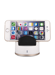 A-Ding Smart Bluetooth Selfie Robot Dock, with 360 Degree, White