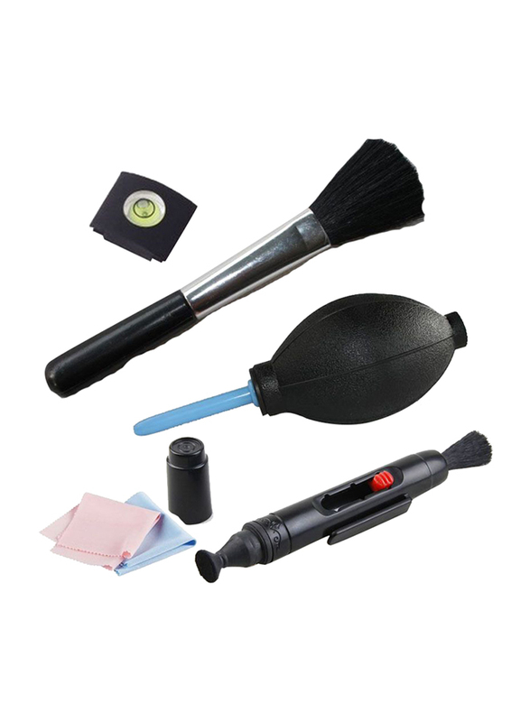 

Other Brand Canon/Nikon Camera Lens Cleaning Pen & Cloth 5 In 1 Spirit Hot Shoe Lens Brush Cleaning Kit, Black