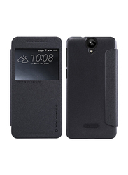 Nillkin HTC One A9 Slim Flip Leather Mobile Phone Case Cover, Black