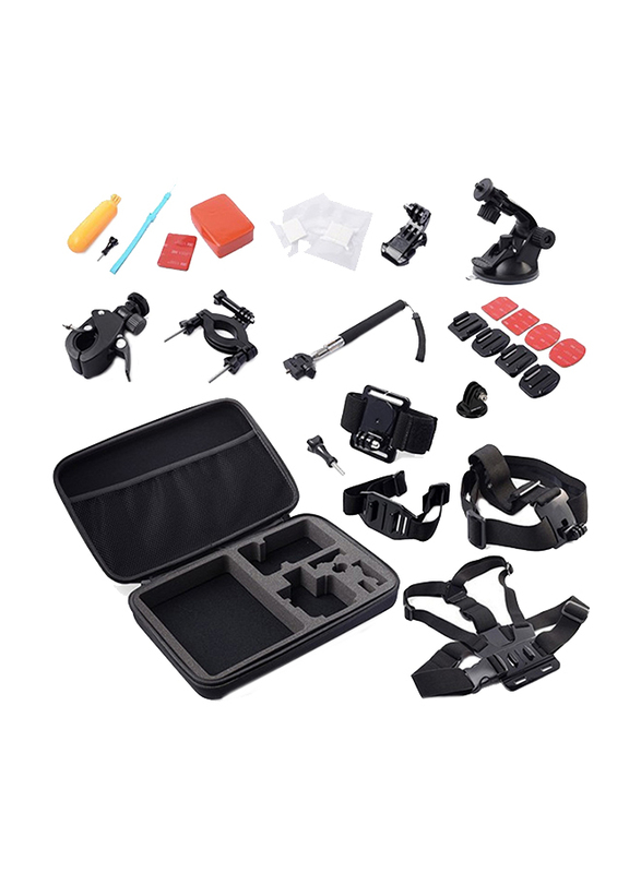 

Ozone GoPro Hero 7/6/5/SJCAM 17 in 1 Accessory Set, Black