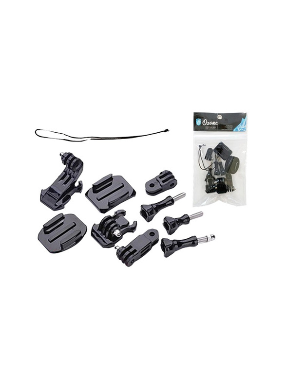 

Ozone GoPro and SJCAM Grab Bag of Mounts Set, Black