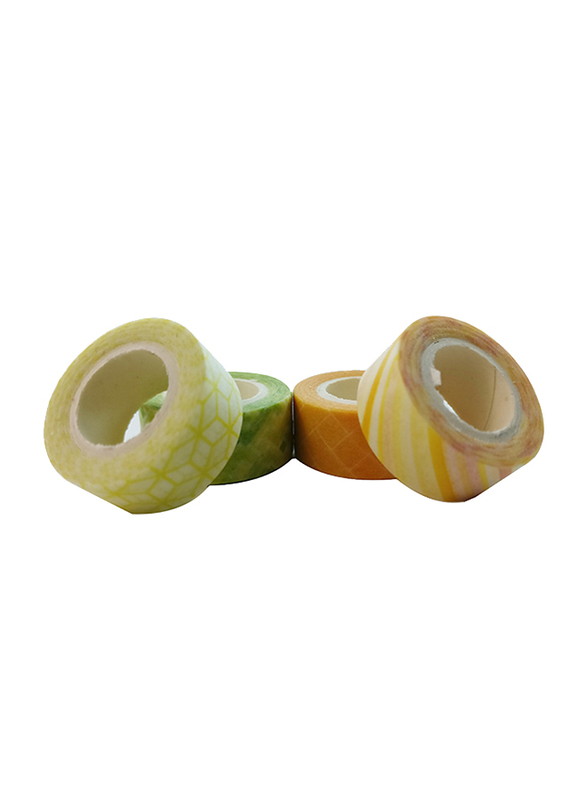 

Ozone 4 in 1 DIY Colorful Tape 1cm Width Craft Decor Tape, Yellow