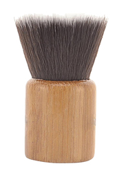 Short Bamboo Flat Top Foundation Makeup Brush, Brown