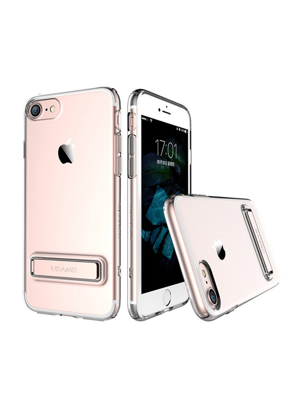 

Usams Apple iPhone 7 (4.7-inches) Bright Series Slim TPU Mobile Phone Back Case Cover, with Kickstand, Rose Gold