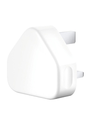 Nyork NYA-09 Universal Single Port Power Adapter UK Wall Charger, White