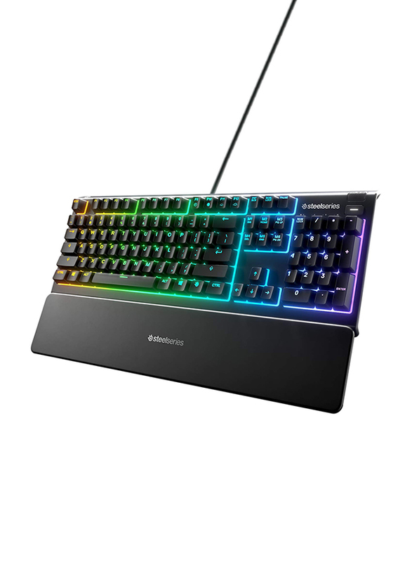 

SteelSeries Apex 3 Wired English Gaming Keyboard, Black