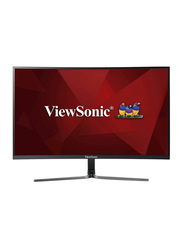 ViewSonic 24 inch FHD 144Hz 1ms Curved LCD Gaming Monitor with AMD FreeSync, VX2458-C-MHD, Black