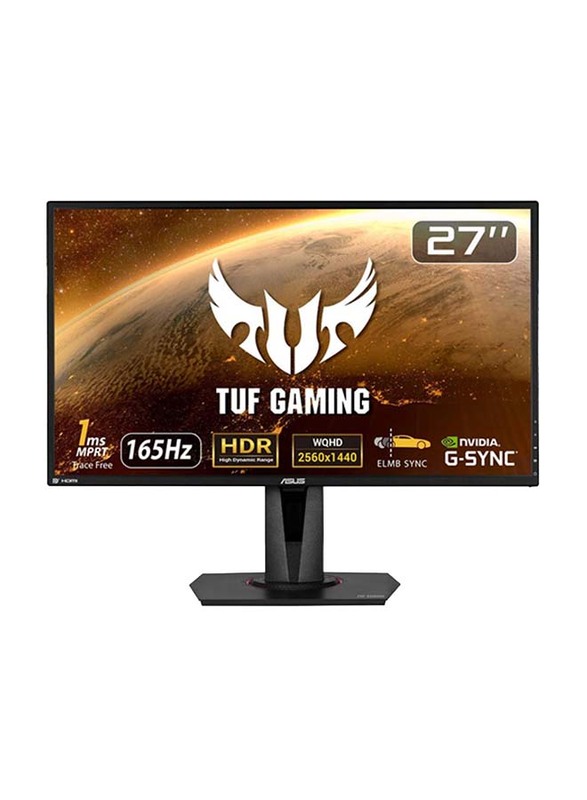 Asus 27 Inch TUF WQHD LED Gaming Monitor, VG27AQ, Black