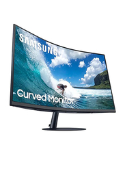 Samsung 24 Inch FHD Curved LED Gaming Monitor with Speaker, LC24T550FDMXUE, Black