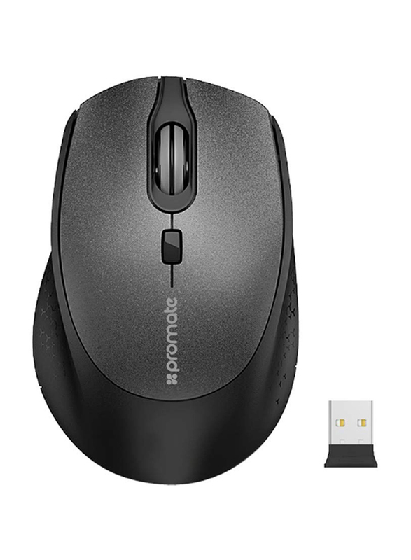 

Promate Clix-5 Wireless Optical Mouse, Black