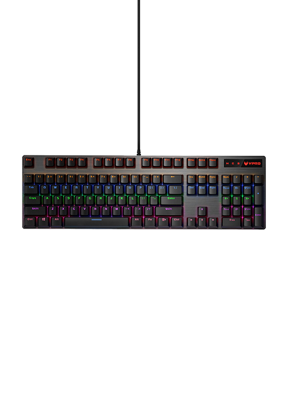 

Rapoo V500 VPro RGB Wired English/Arabic Gaming Keyboard, Black