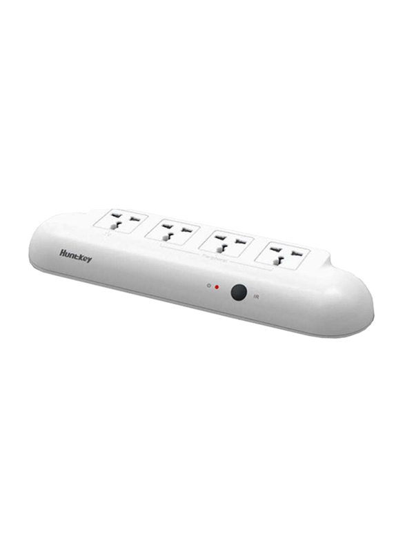 

Huntkey 4 Sockets UK Plug Extension, 1.8-Meter Cable Specially Designed for TV, White