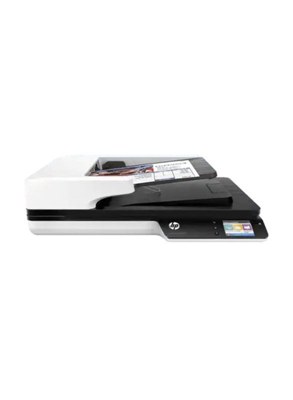 HP ScanJet Pro 4500 Fn1 Network Flatbed Scanner, 1200DPI, White