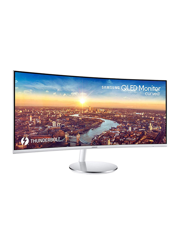 

Samsung 34-inch QHD Curved QLED Monitor, LC34J791WTMXUE, White